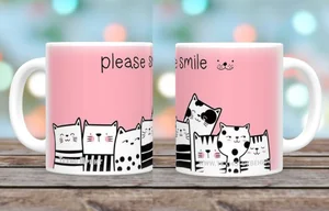 DELTA Кружка фарфор 350 мл Please smile с2022-10