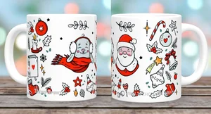 DELTA Кружка фарфор 350 мл Заяц и Дед мороз с2008-07