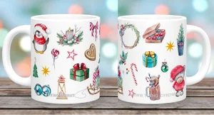 DELTA Кружка фарфор 350 мл Рождественские символы с2008-06