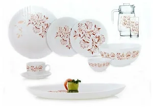 LUMINARC Столовый сервиз Diwali Frescura Pink Фрескура Пинк, 46 предметов. Q7907