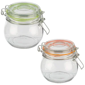 MALLONY Банка стеклянная BRAVO, объем 500 мл, с бугельным замком 007250-SK