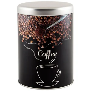 MALLONY Банка с крышкой металлическая, круглая, объем 900 мл, дизайн Кофе 008616-SK