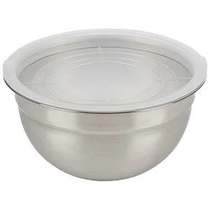 Mallony Миска Amarena 1,5 л из нерж стали с пласт крышкой, смешанная полировка корпуса, 007018-SK