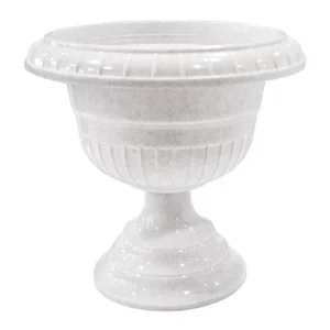 Вазон на ножке малый  D 280 мм мраморный