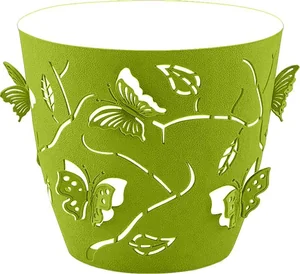 Горшок для цветов Butterflies 2,5 л D 175 мм круглый лиственно-зеленый