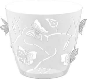 Горшок для цветов Butterflies со вставкой с дренажными отверстиями для орхидей 1,4 л круглый прозрач