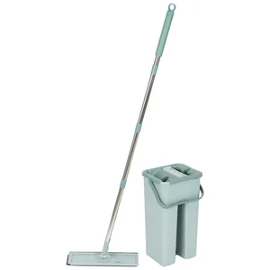 Mallony Швабра для пола с насадкой из микрофибры и ведром Clean hands, 310459-SK