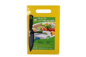 Коралл Доска разделочная пласт.28х18см.+нож 4596