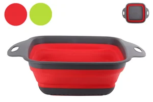 Коралл Дуршлаг Smart силикон 28.5х21см микс цветов 4940-1