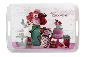 КОРАЛЛ Поднос прямоуг. пласт. Blooming 39х26см. 4996