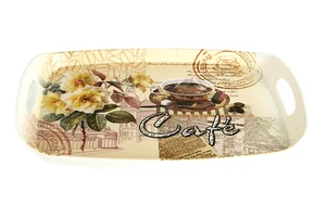 КОРАЛЛ Поднос прямоуг. пласт. Кофе 43х29см. 1263