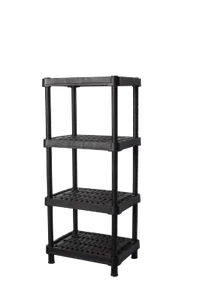 Стеллаж универсальный для хранения вентилируемый Blocker Expert 60*45 4 полки черный