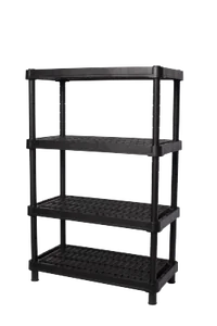 Стеллаж универсальный для хранения вентилируемый Blocker Expert 90*45 4 полки черный