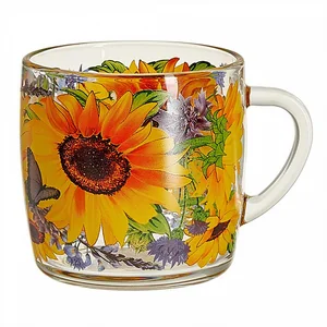 ДЕКОСТЕК Кружка для чая 300 мл (Подсолнухи) 2134-Д