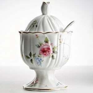 BEATRIX Сахарница 250 мл с ложкой МН085E Санторини