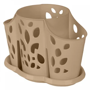 DELTA Сушилка для столовых приборов Plast Team 3х-секционная 177х110х130 мм PT405812015 шоколадный мокко