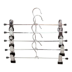 Тремпель металлический с прищепками 28 см 35950-3