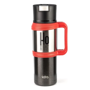 LARA Термос LR04-17 (черный/сталь)
