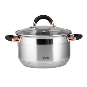LARA Кастрюля 2,5 л BLACK AND ROSE LR02-411 (нерж)