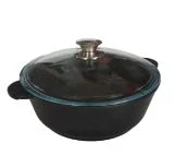 Жаровня АЛА 260 со стеклянной крышкой  G1026G