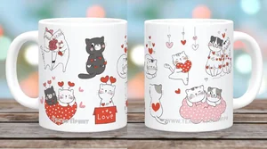 DELTA Кружка фарфор 350 мл Котики Love с2014-06