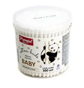 Палочки ватные Premial Beauty детские в банке 200 шт 285078