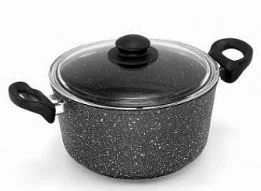 Кастрюля АЛА 2,0л со стеклянной крышкой G07 2,0G