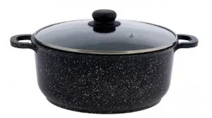 Кастрюля алюминиевая с антипригарным покрытием со стеклянной крышкой  2л серии Орион 1602-04-10 