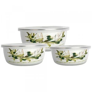 Zeidan Миска эмаль 3шт.+кр. Z-80624-01