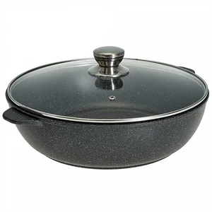 Гардарика Жаровня 32 см с антипригарным покрытием и стеклянной крышкой 1832-04-10 серия Орион