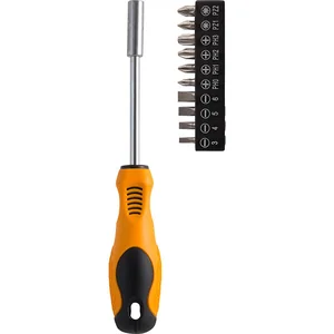 Park Отвертка с набором бит, 11 предметов, 91х28,5мм. 103485-SK