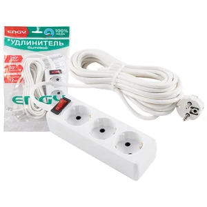 ENGY Удлинитель с выключателем Гранд 7м/3роз. с/з (ПВС 3х0,75). 186733-SK