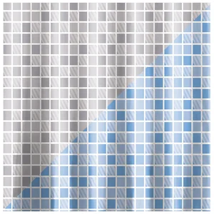 Занавеска для ванной, 180*180 см., клетка, материал - PEVA. 008351-SK