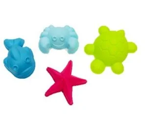 Набор формочек Море mini для игры с песком 4 штуки микс