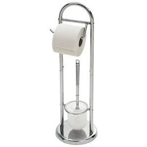 Стойка напольная B0813 с держателем для туал. бумаги и ершиком. 002670-SK