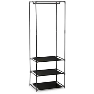 Вешалка-стойка напольная с полками и перекладиной. 104925-SK