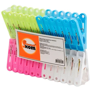 Прищепки для белья пластиковые PEG-P-S/24 в наборе 24 шт. (пластик,металл). 311373-SK