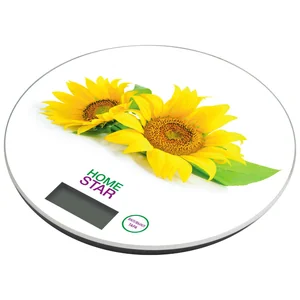 HOMESTAR Весы кухонные электронные HS-3007S, 7 кг подсолнух. 101220-SK