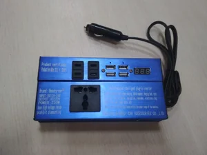 Инвертор 12v/24v 220v 4usb + прикуриватель 73197