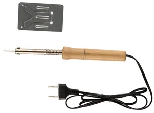 SPARTA Паяльник с ручкой из дерева, 30 Вт, 220 В 913101