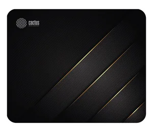 Cactus Коврик для мыши Gold Geometry Средний черный 300x250x2мм CS-MP-P04M