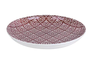 КОРАЛЛ Блюдо-ляган 30см. Дамаск бордовый SRGP120G11 HCS-917