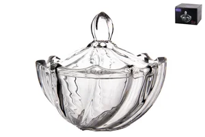 КОРАЛЛ Конфетница с крышкой, диаметр 12см, высота 11см, Diamonds GB1894LX-3 DM601-3