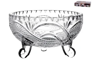 КОРАЛЛ Конфетница н/н гранение 6шт. 9,5см YJSK-2301-1