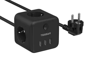 TESSAN Сетевой фильтр TS-301 Black