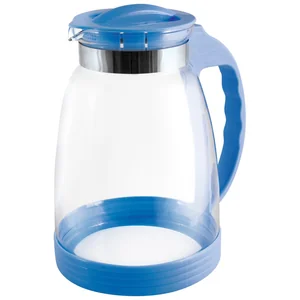 Mallony Кувшин BROCCA-2500, объем: 2,5 л, из жаропрочного стекла, с пластик ручкой, синий дизайн. 910116-SK