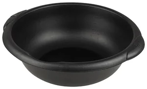 Таз круглый 10,5 л. вторичный пластик, черный. 271945-SK