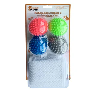 Mallony Набор для стирки и сушки белья WL: 4 шарика для стирки и сушки WB*4 и мешок для стирки WMB-002. 311118-SK