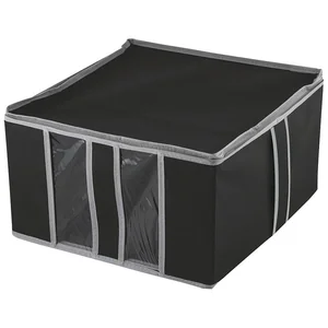 Mallony Кофр большой Black для хранения одеял подушек и пледов. 312618-SK