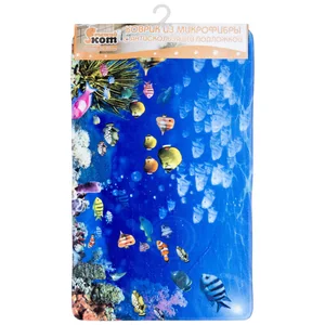 Mallony Коврик из микрофибры Mat-AQUA Аквариум с антиск.подл.(латекс), р-р 50*80см. 000486-SK